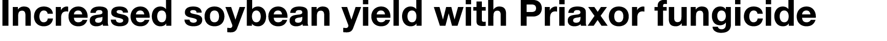Increased soybean yield with Priaxor fungicide