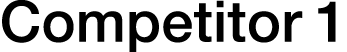 Competitor 1