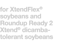 for XtendFlex  soybeans and Roundup Ready 2 Xtend  dicamba-tolerant soybeans