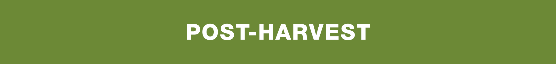 post-harvest