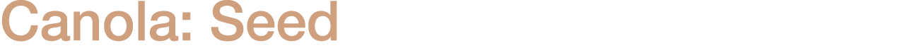 Canola: Seed
