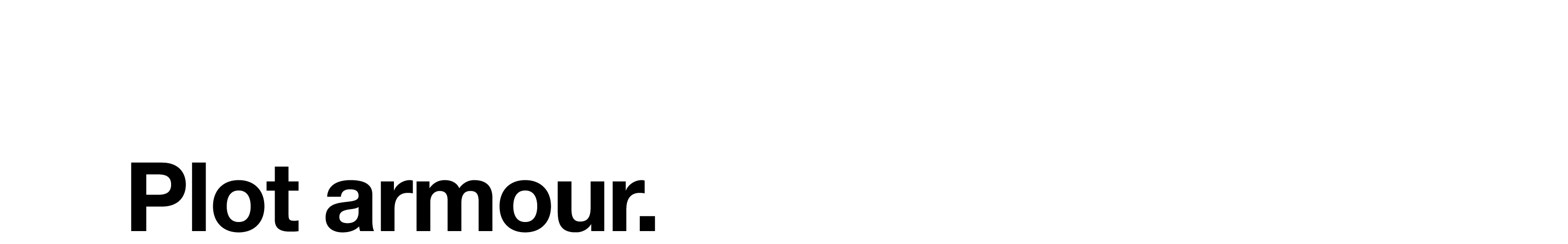Plot armour 