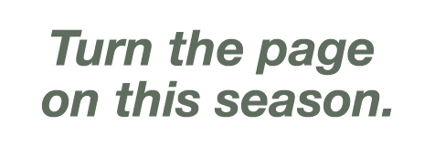 Turn the page on this season 
