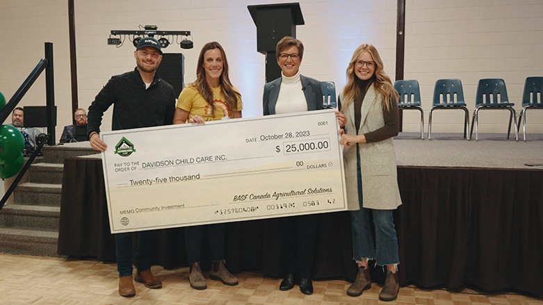 Winners with photo cheque